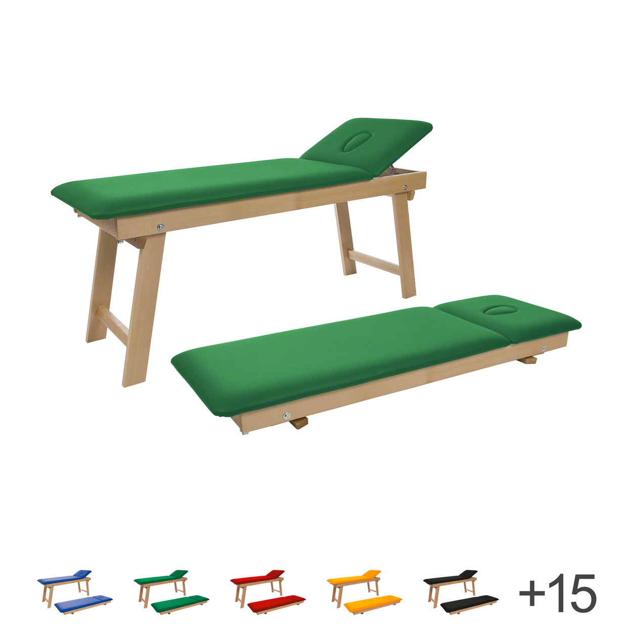 Therapieliege Tiziano Natur Massageliege Massagebank Praxisliege, 65 cm - Bild 82 von 189