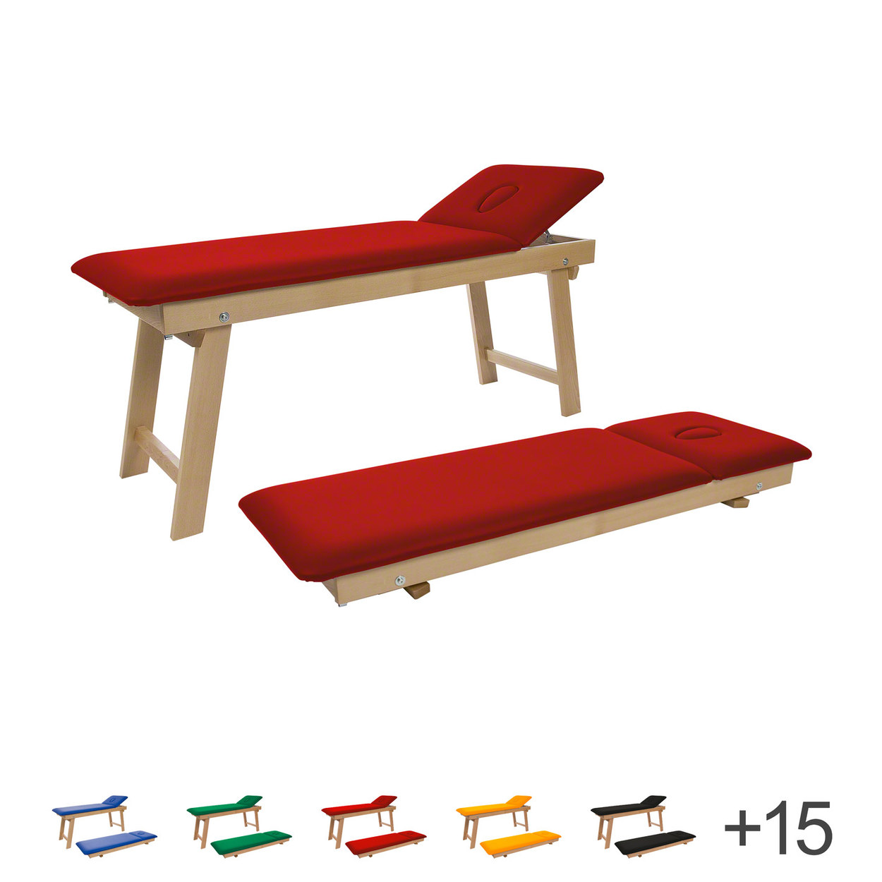 Therapieliege Tiziano Natur Massageliege Massagebank Praxisliege, 65 cm - Bild 136 von 189