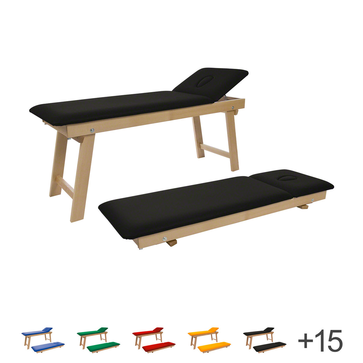 Therapieliege Tiziano Natur Massageliege Massagebank Praxisliege, 65 cm - Bild 145 von 189