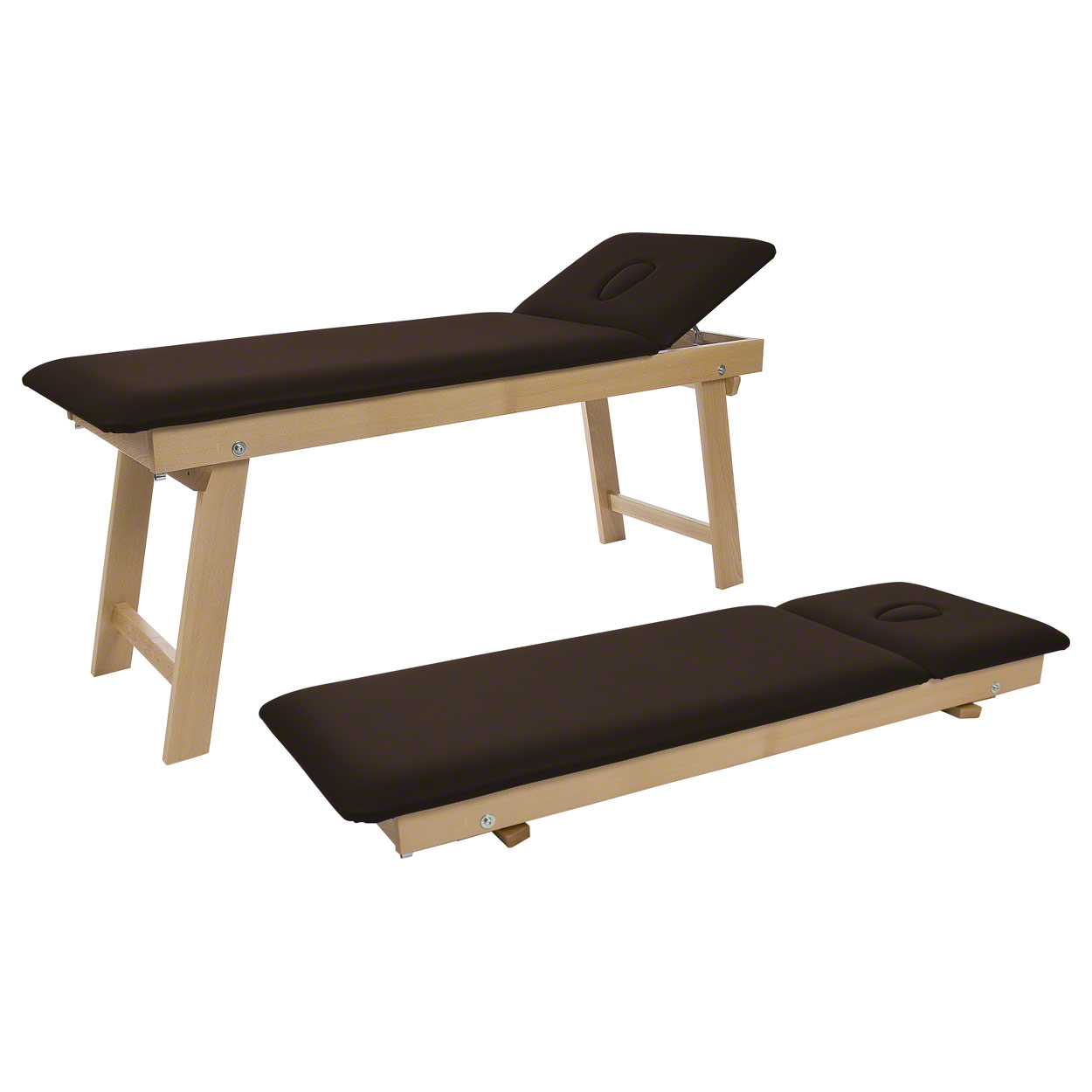 Therapieliege Tiziano Natur Massageliege Massagebank Praxisliege, 65 cm - Bild 46 von 189
