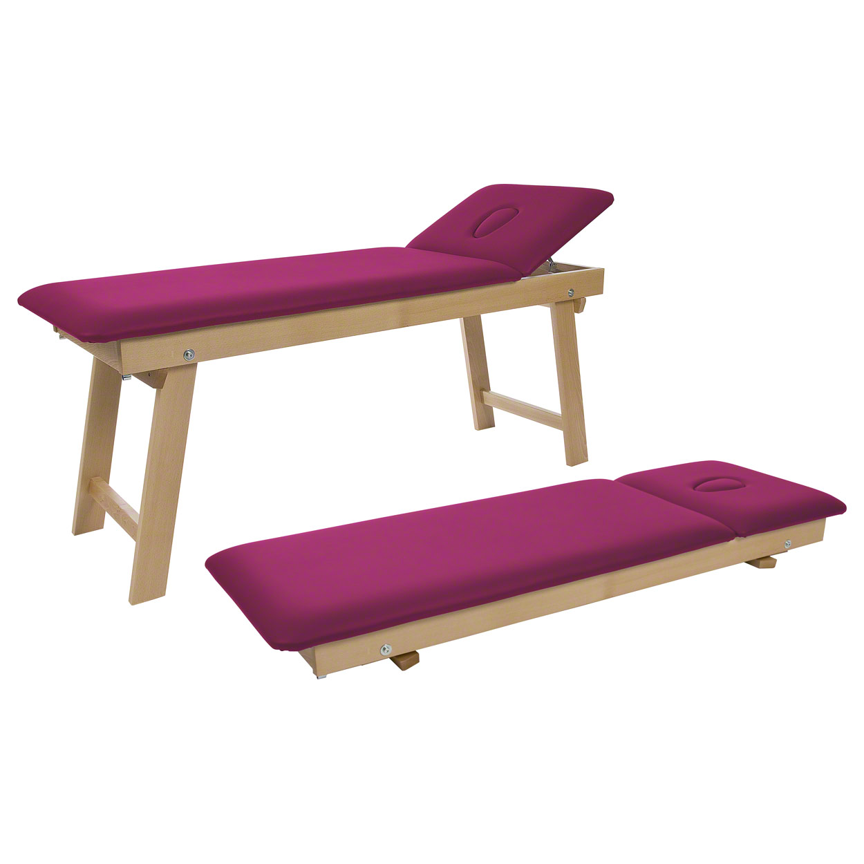 Therapieliege Tiziano Natur Massageliege Massagebank Praxisliege, 65 cm - Bild 55 von 189