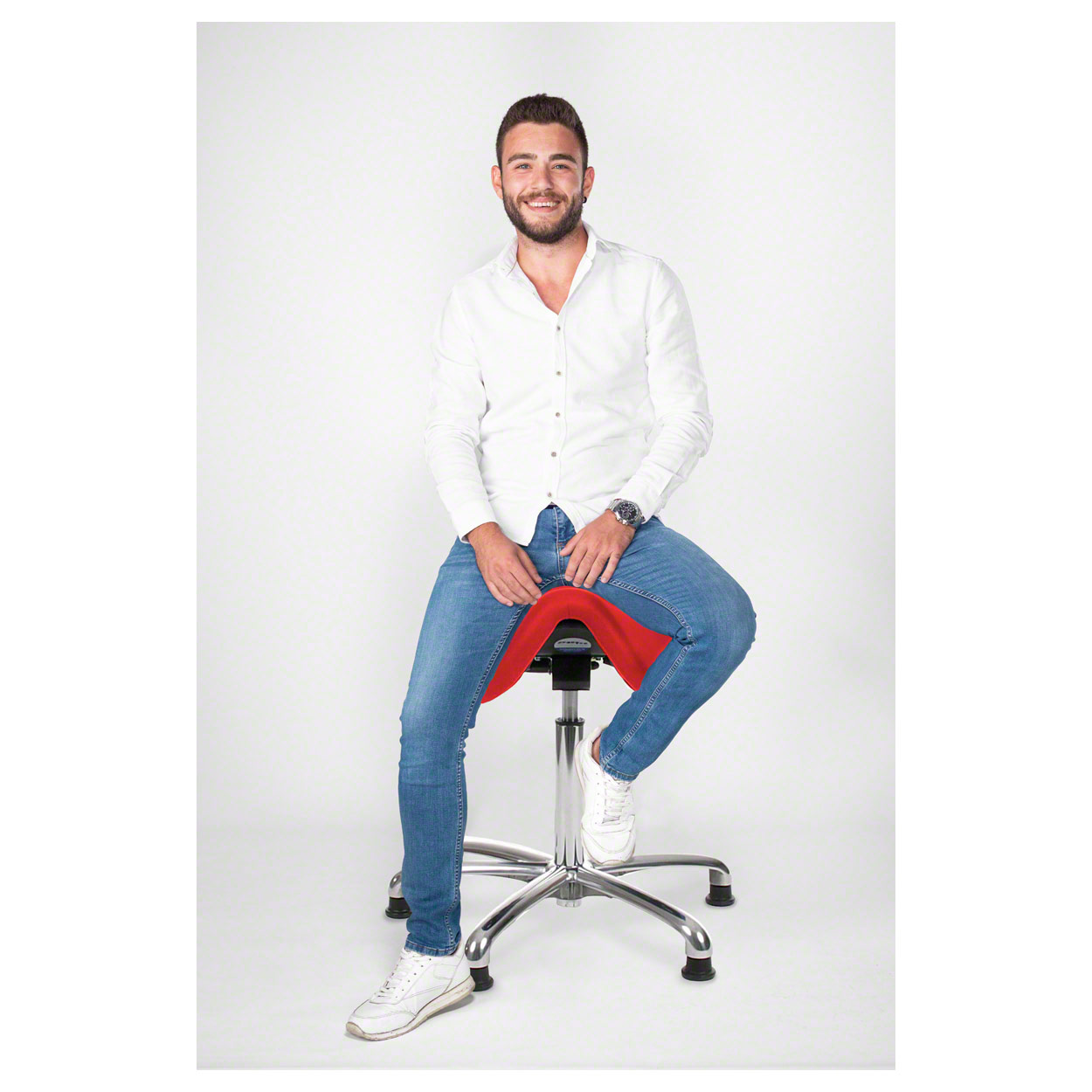 Tabouret offres de selle exclusif avec rembourrage et patins, tabouret de travail