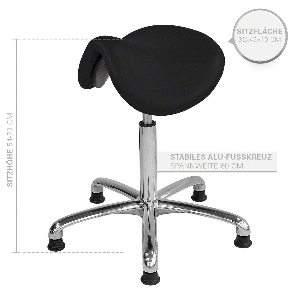 Tabouret de selle exclusif avec officiel rembourrage et patins, tabouret de travail