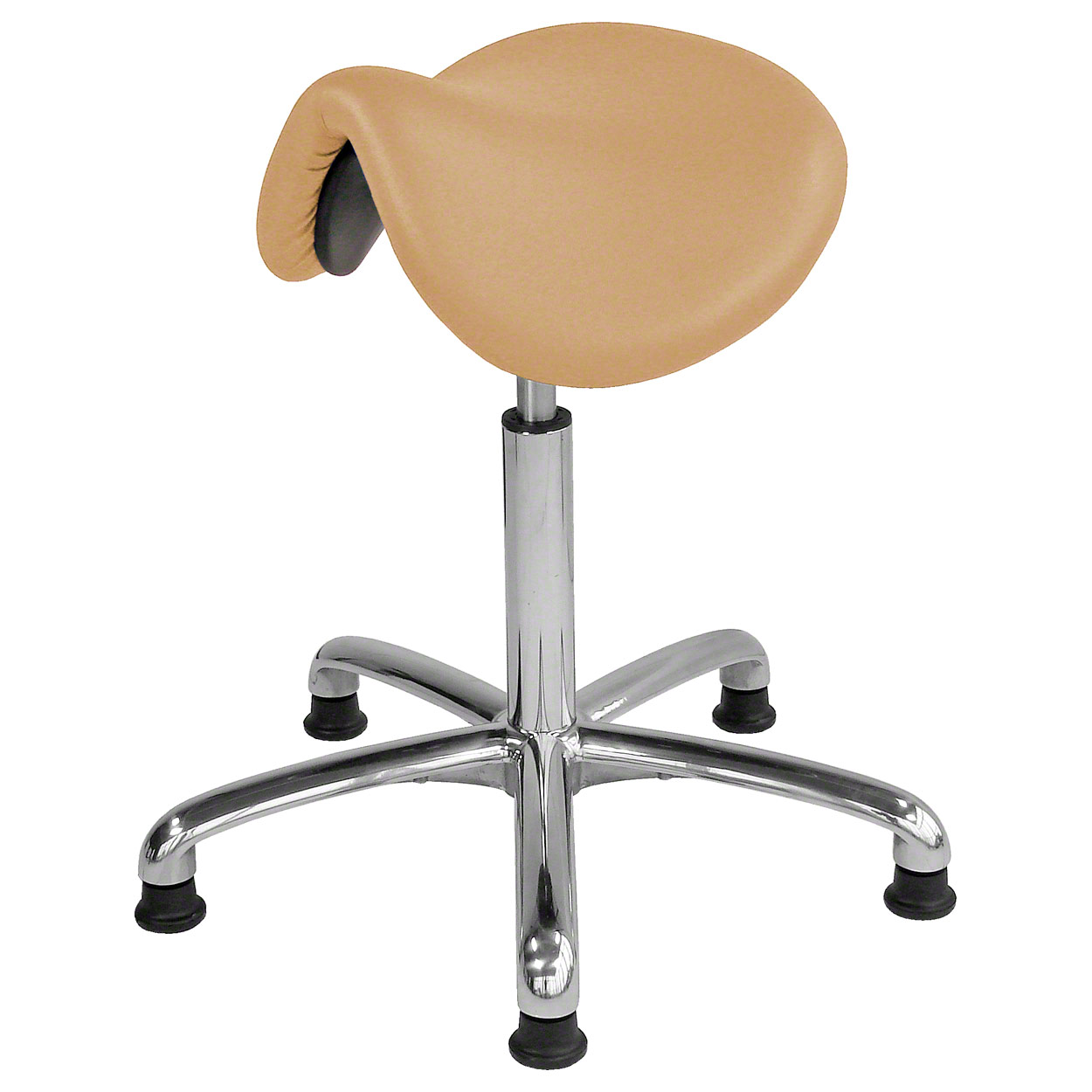 Tabouret de selle exclusif avec rembourrage officiel et patins, tabouret de travail