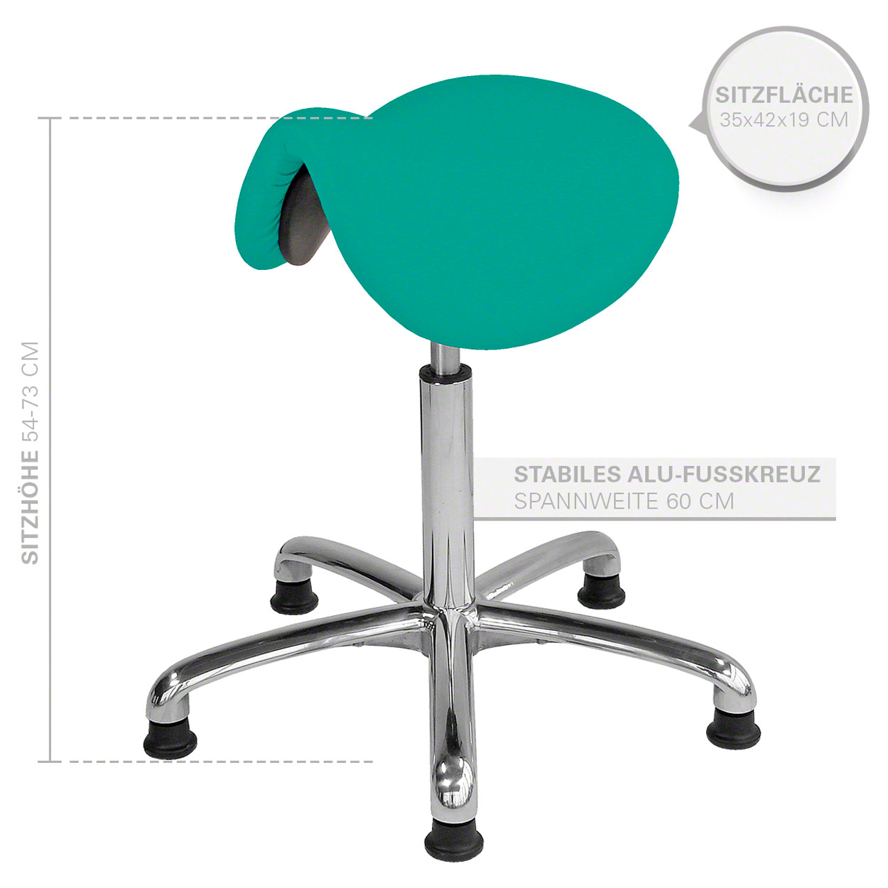 Tabouret de selle exclusif avec rembourrage collections et patins, tabouret de travail