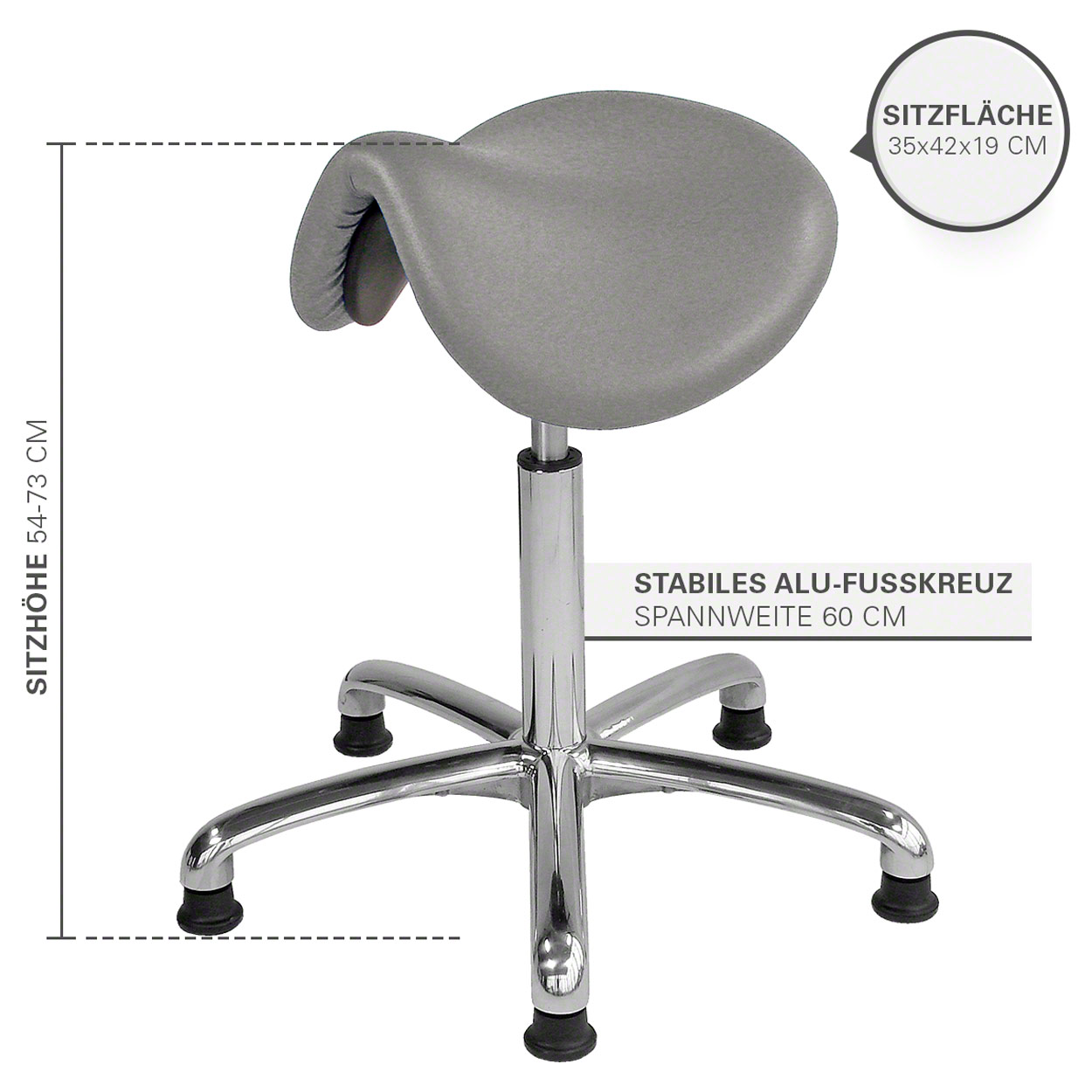Tabouret de collection selle exclusif avec rembourrage et patins, tabouret de travail