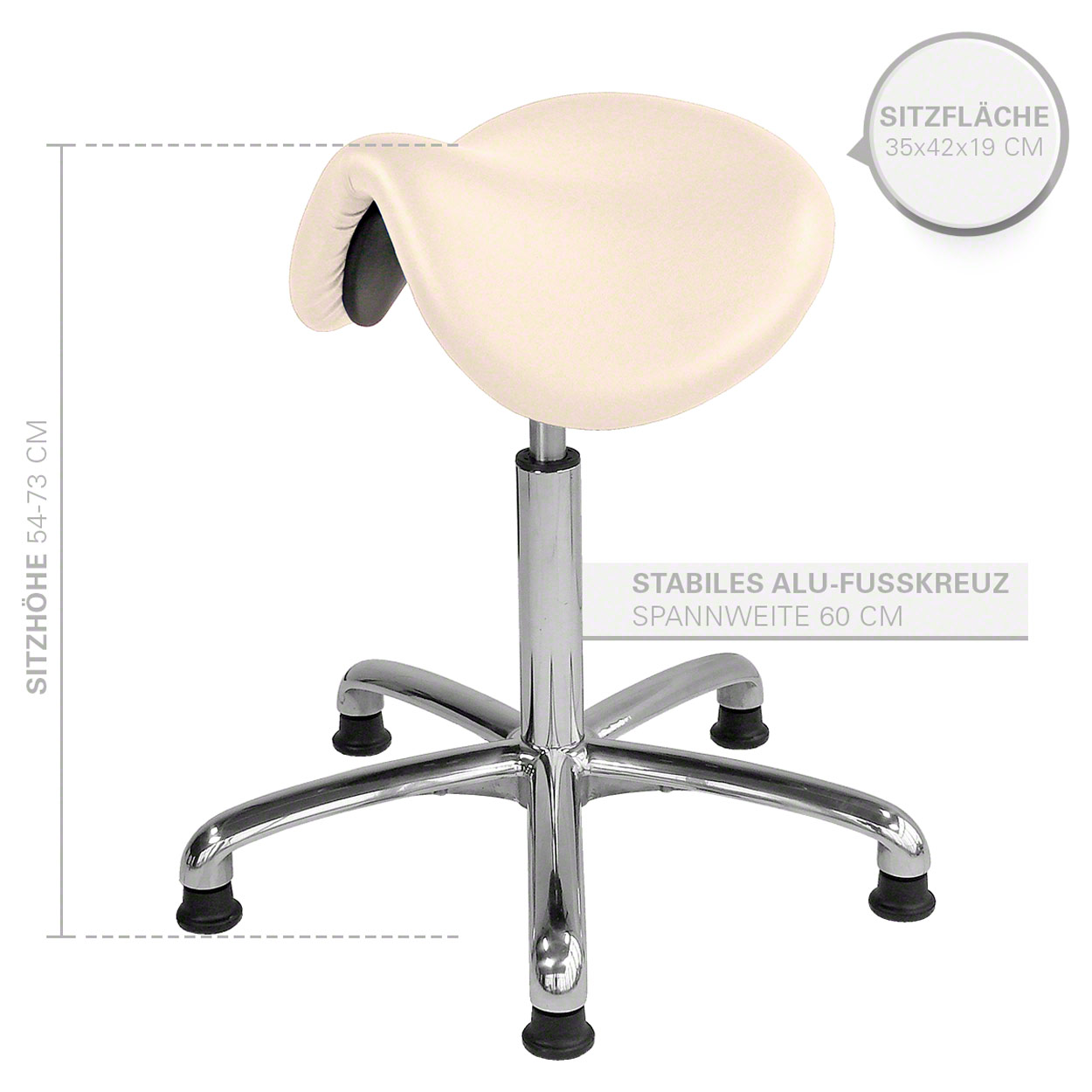 Tabouret de selle tendance exclusif avec rembourrage et patins, tabouret de travail