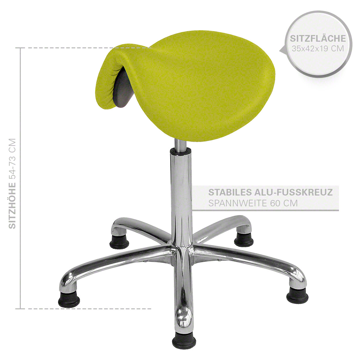 Tabouret de selle exclusif avec rembourrage et patins, tabouret de achats travail