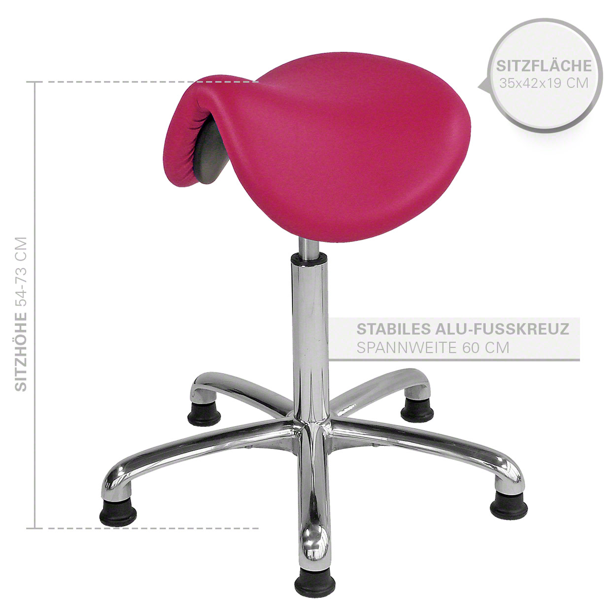 Tabouret de selle exclusif avec rembourrage et patins, tabouret de 2024 travail