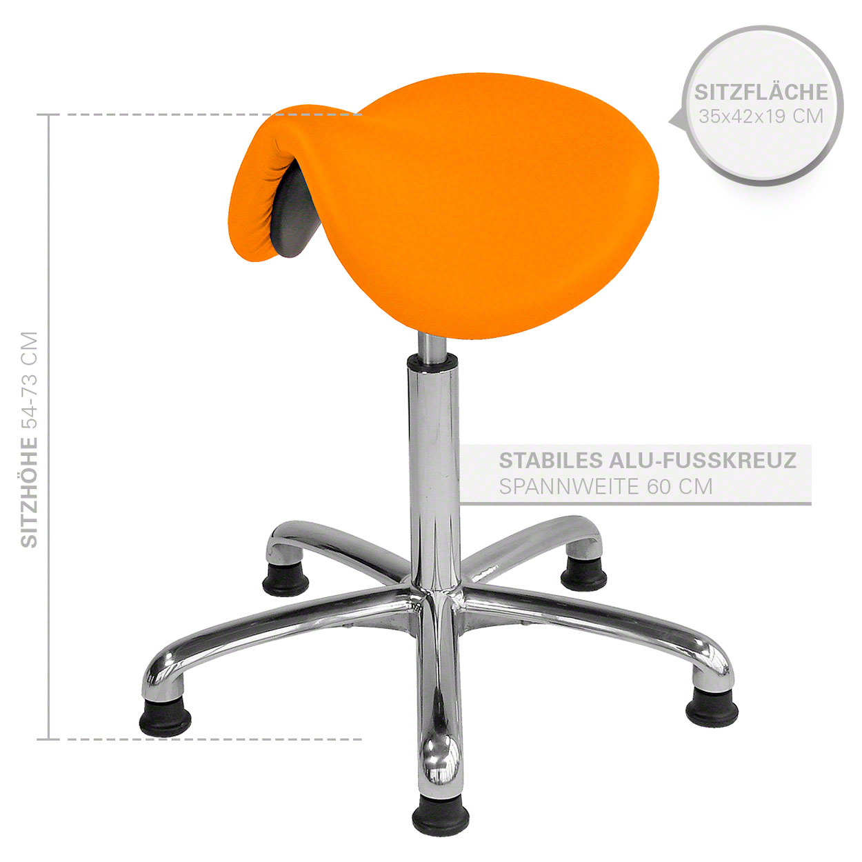Tabouret de selle expédition exclusif avec rembourrage et patins, tabouret de travail