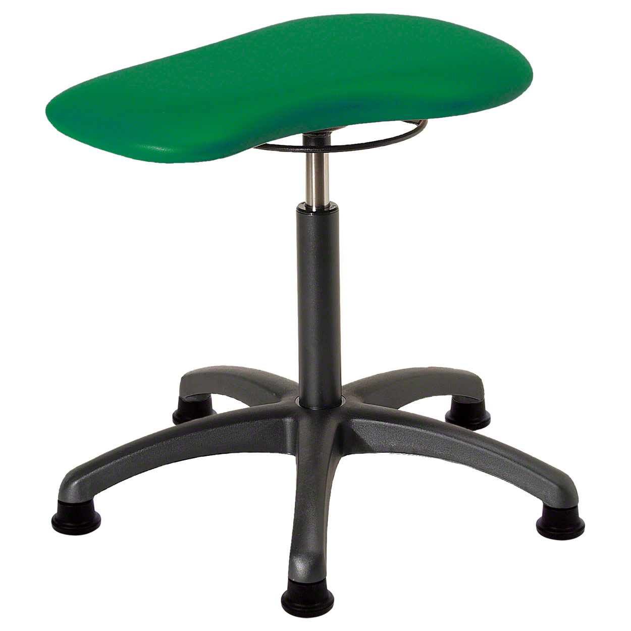 Therapiehocker Standard mit Polster und Gleitern, Praxishocker, Rollhocker