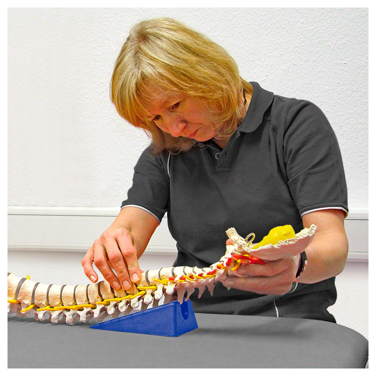 Mobilisationskeil groß Physiotherapie Rückenstütze Lagerungskeil, 23,5x11x8 cm - Produktbild 5