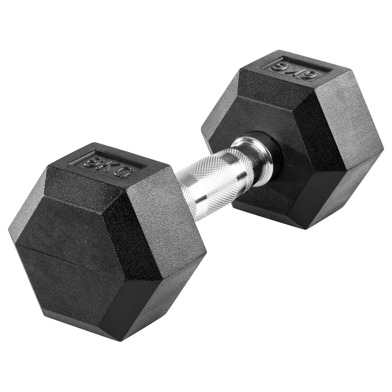 Hex Kompakthantel aus Gummi, 1 kg, Hexagon-Hantel - Bild 7 von 19