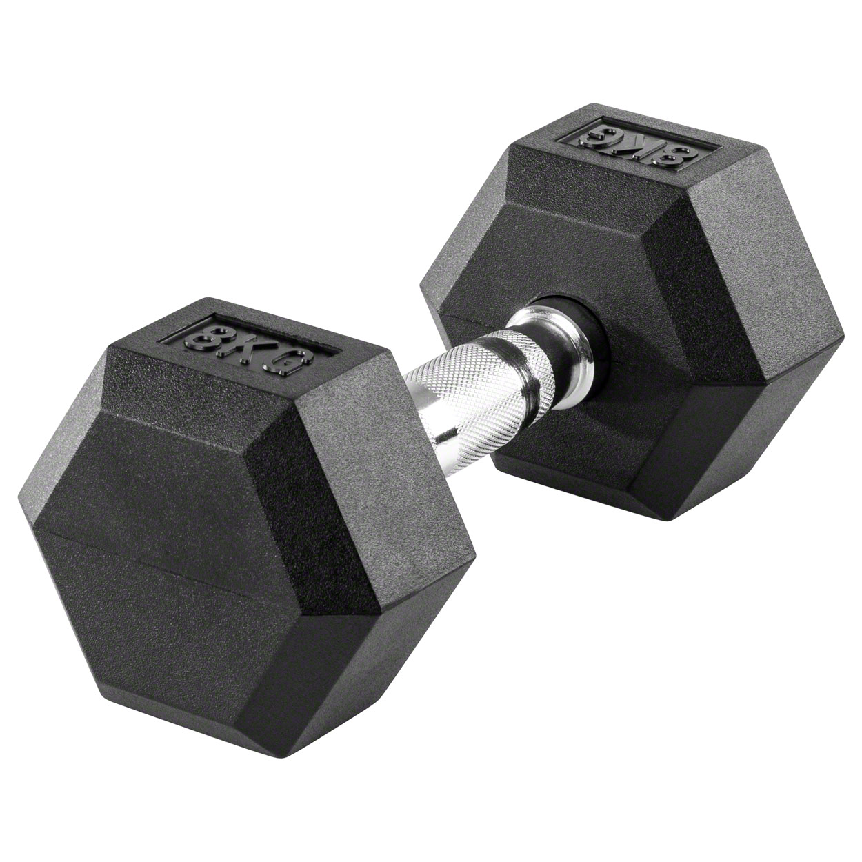 Hex Kompakthantel aus Gummi, 1 kg, Hexagon-Hantel - Bild 9 von 19