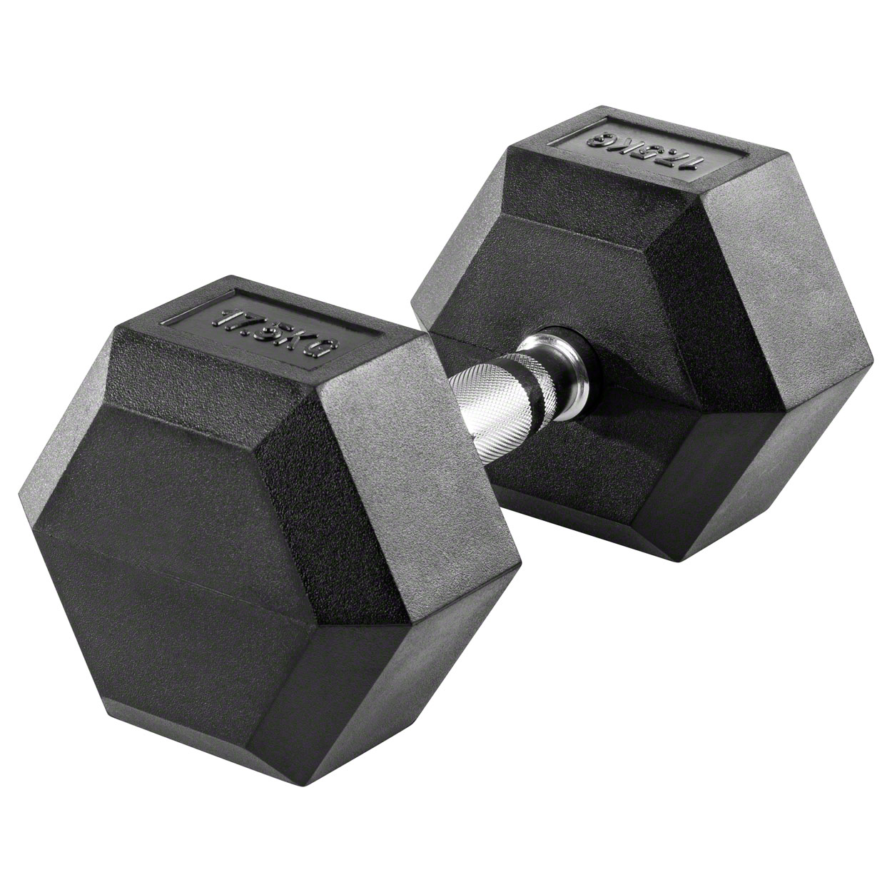 Hex Kompakthantel aus Gummi, 1 kg, Hexagon-Hantel - Bild 14 von 19