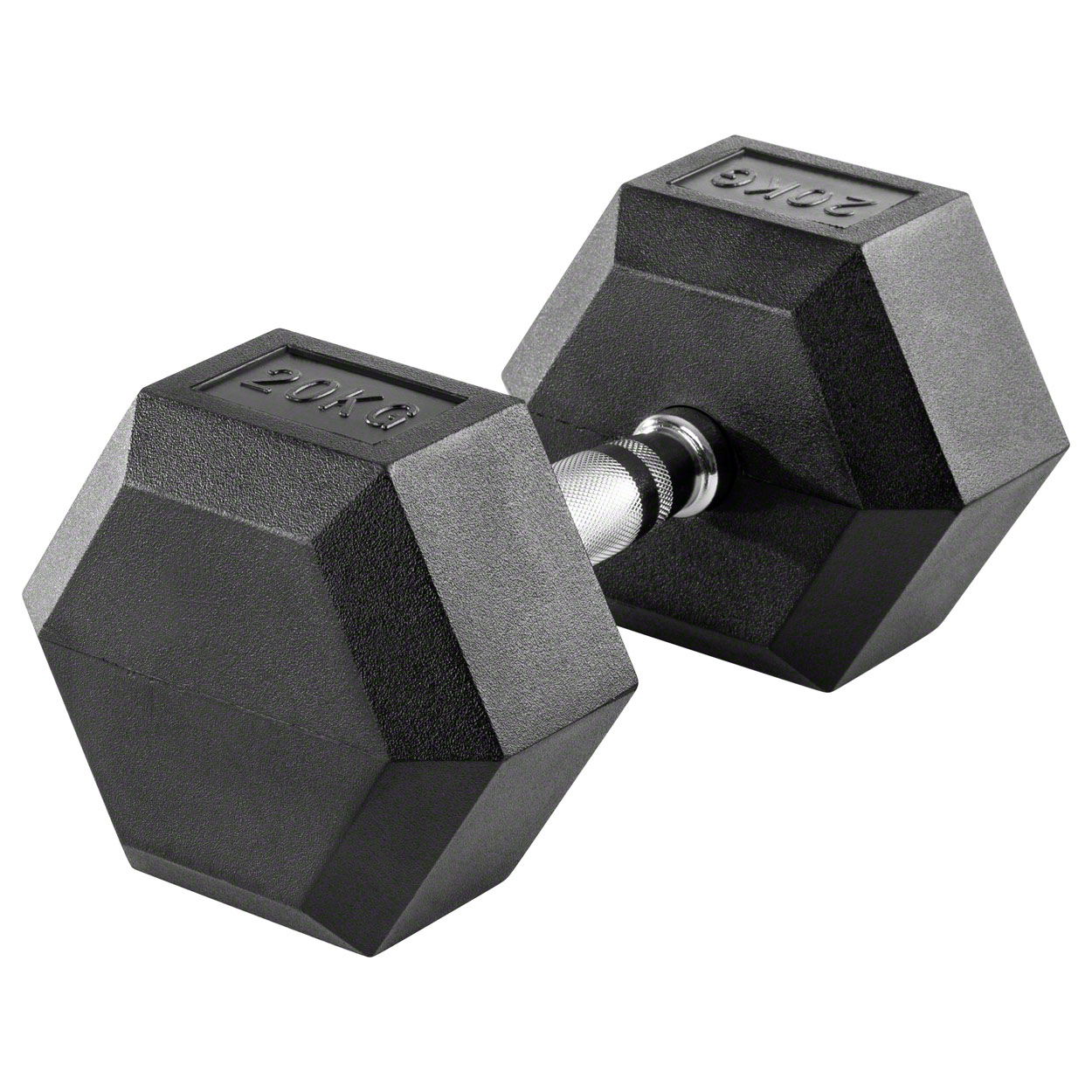 Hex Kompakthantel aus Gummi, 1 kg, Hexagon-Hantel - Bild 15 von 19