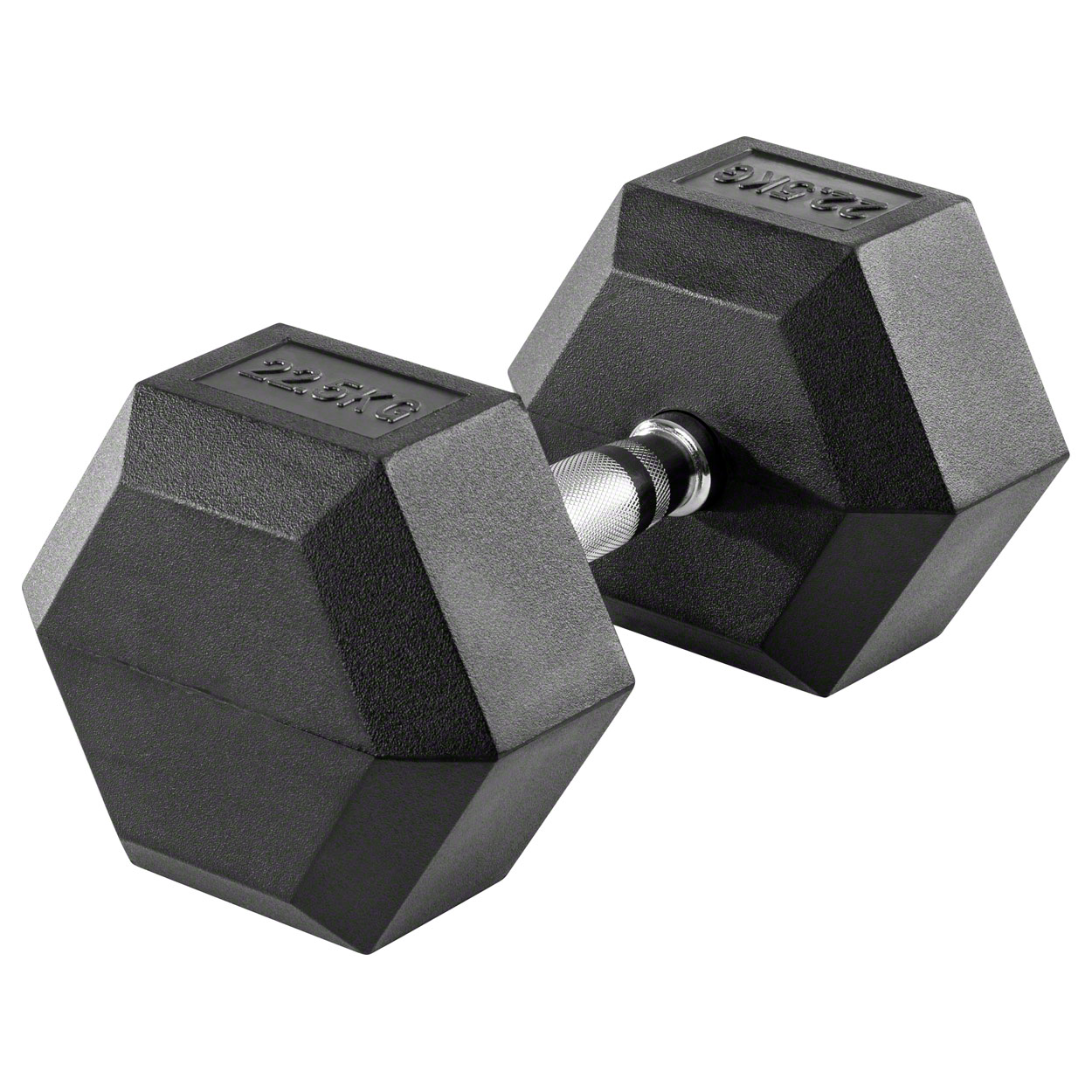 Hex Kompakthantel aus Gummi, 1 kg, Hexagon-Hantel - Bild 16 von 19