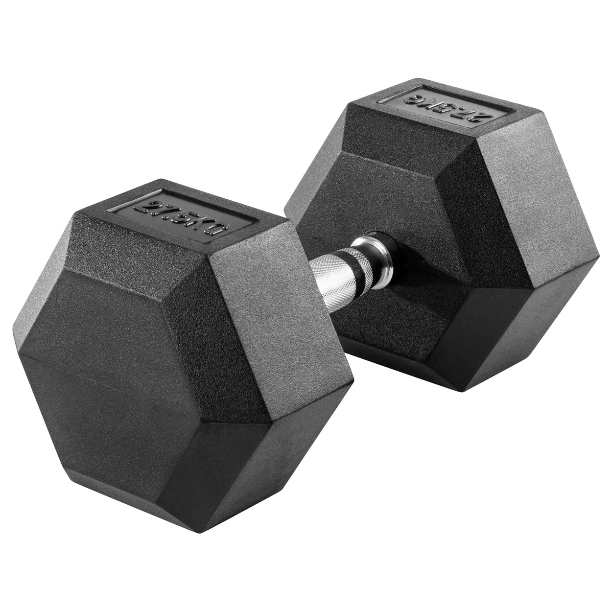 Hex Kompakthantel aus Gummi, 1 kg, Hexagon-Hantel - Bild 18 von 19