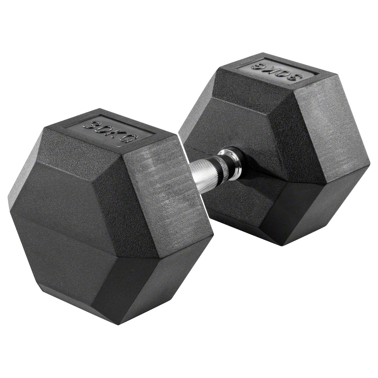 Hex Kompakthantel aus Gummi, 1 kg, Hexagon-Hantel - Bild 19 von 19