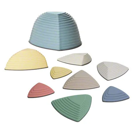  Gonge Balance-Set, Hgelkuppen + Fluss-Steine Nordic, 9-tlg. 