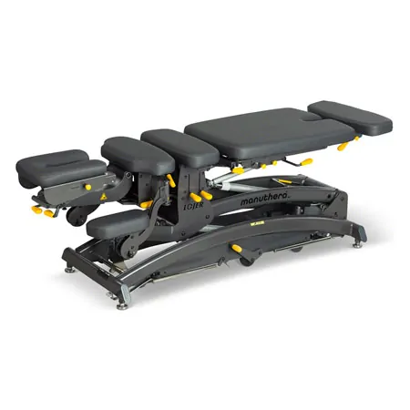  Lojer Therapieliege Manuthera Modell 242, Anthrazit mit Elektroantrieb