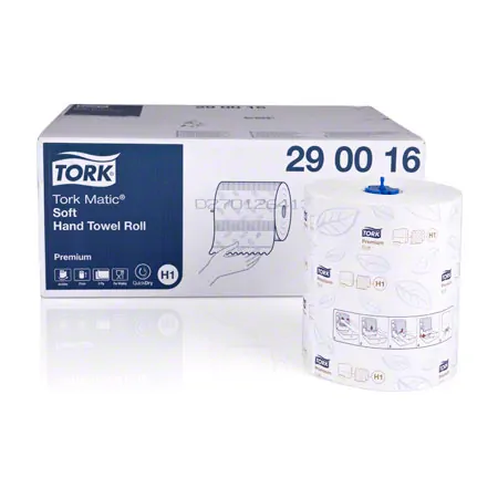  Tork Rollenpapier-Handtuch H1 weich, 2-lagig, LxB 24,5x21 cm, 6 Rollen � 100 Meter, hochwei� 