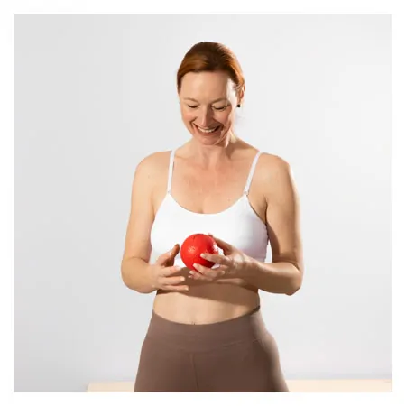 Schaumstoffball beschichtet,  9 cm, rot