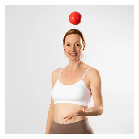 Schaumstoffball beschichtet,  9 cm, rot