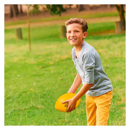 VOLLEY Mini Football aus Schaumstoff mit Elefantenhaut, gelb