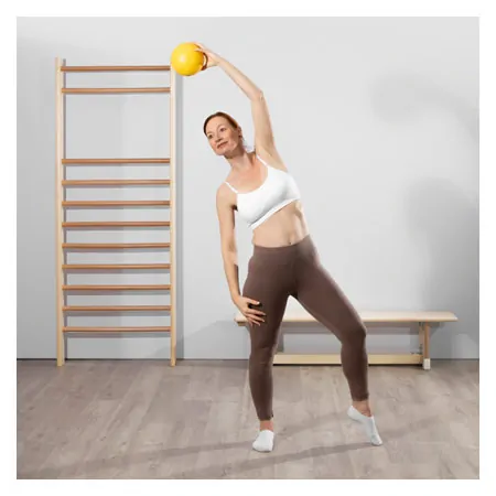 Schaumstoffball beschichtet,  16 cm, gelb