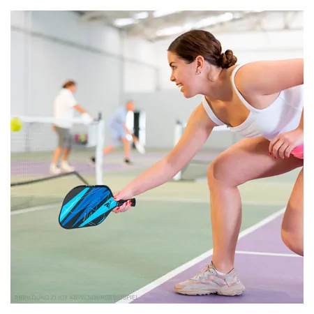 JOOLA Pickleball Set Ben Johns Blue Lightning, 7-tlg., 2xSchlger, 4xBlle + Tasche