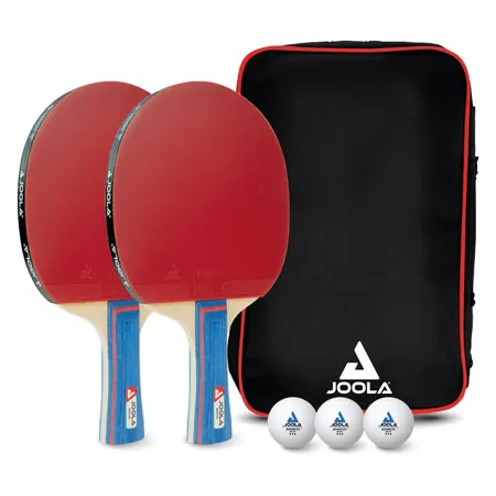 JOOLA Tischtennis-Set DUO, 2 TT-Schlger + 3 TT-Blle