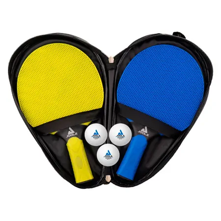 JOOLA Tischtennis-Set VIVID OUTDOOR, 2 TT-Schlger + 3 TT-Blle