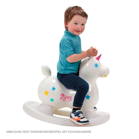 GYMNIC Hpftier Einhorn Rody Magical Unicorn mit Rollwanne