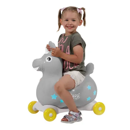 GYMNIC Hpftier Einhorn Rody Magical Unicorn mit Rollwanne