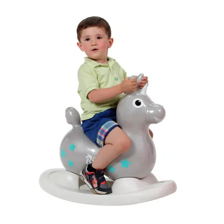GYMNIC Hpftier Einhorn Rody Magical Unicorn mit Schaukelwanne