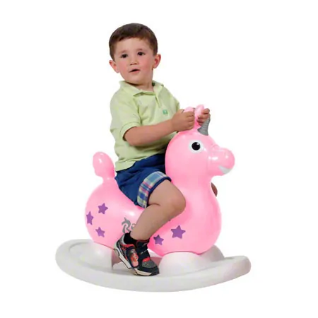 GYMNIC Hpftier Einhorn Rody Magical Unicorn mit Schaukelwanne