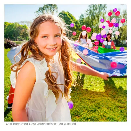 Schwungtuch, � 3,5 m, gelb/rot/gr�n/blau