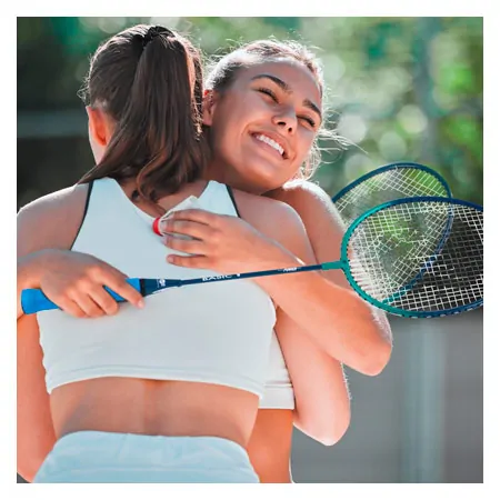 Badminton-Set Standard, 2 Schl�ger 66 cm + 6 Federb�lle