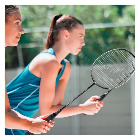 Badminton-Set Exklusiv, 2 Schl�ger 66 cm + 6 Federb�lle