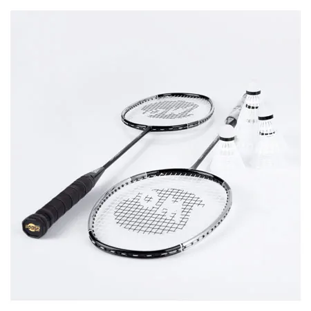 Badminton-Set Exklusiv, 2 Schl�ger 66 cm + 6 Federb�lle