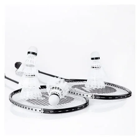 Badminton-Set Exklusiv, 2 Schl�ger 66 cm + 6 Federb�lle