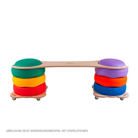 Rollrutscher fr Stapelbaustein, L x B x H 29 x 29 x 5,5cm