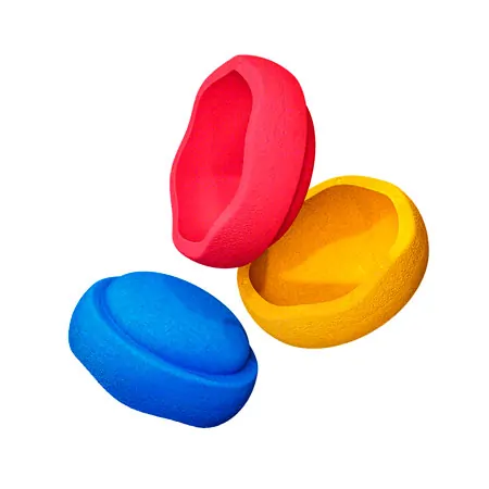 Stapelstein Set, classic primary, 3 Stapelsteine, 1x blau, 1x gelb, 1x rot