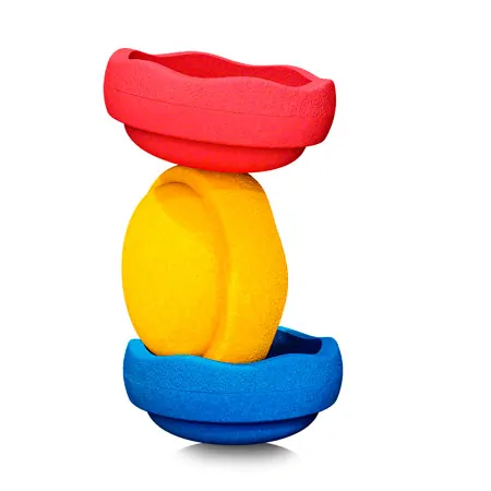 Stapelstein Set, classic primary, 3 Stapelsteine, 1x blau, 1x gelb, 1x rot