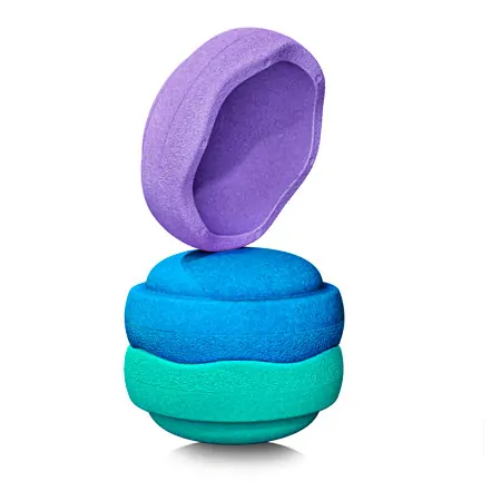 Stapelstein Set, original cool classic, 3 Stapelsteine, 1x lila, 1x gr�n, 1x blau