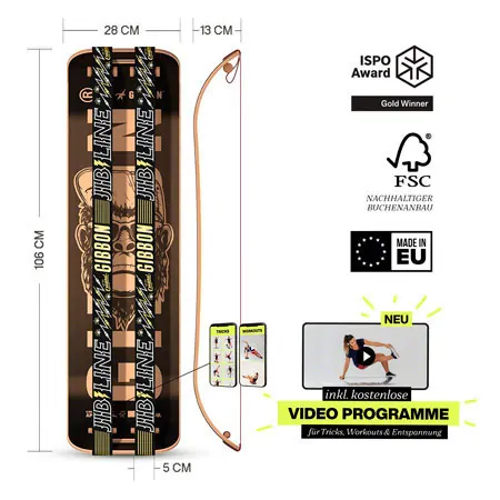 GIBBON Giboard-Set Caesar JIB, Doppelte Slackline