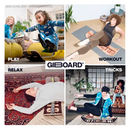 GIBBON Giboard-Set Roots Rocker Travel, Doppelte Slackline