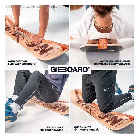 GIBBON Giboard-Set Roots Rocker Travel, Doppelte Slackline