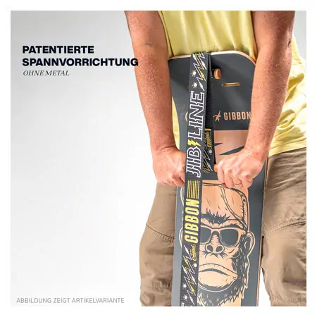 GIBBON Giboard-Set Roots Rocker Travel, Doppelte Slackline